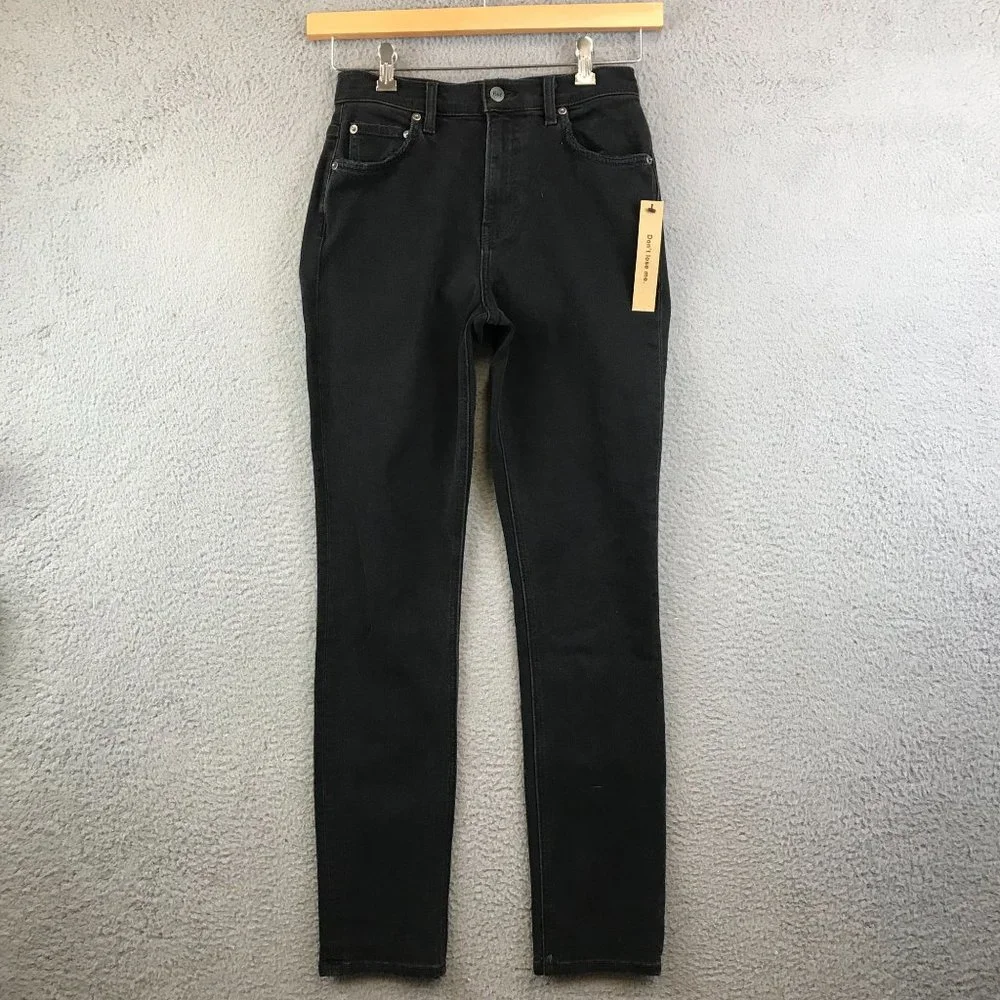 NWT Reformation Jeans Womens Hepburn Skinny Jeans Size 25 Black High Rise - Picture 1 of 11